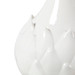Lotus Lamp with Shade 16-inch White Linen, with Nickel, Cloud Nine