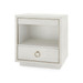 Parker 2-Drawer Side Table, Silver Shimmer