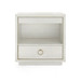 Parker 2-Drawer Side Table, Silver Shimmer
