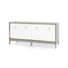 Cameron 4-Door Cabinet, Soft Gray