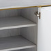 Cameron 4-Door Cabinet, Soft Gray