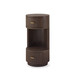 Aaron 2-Drawer Side Table, Warm Chocolate