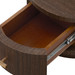 Aaron 2-Drawer Side Table, Warm Chocolate