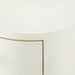 Aaron 2-Drawer Side Table, Sand White