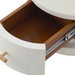 Aaron 2-Drawer Side Table, Sand White