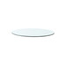 Aaron 2-Drawer Side Table Glass Top, Clear