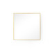 Clarence Small Mirror, Polished Brass