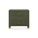 Camden 3-Drawer Side Table, Deep Olive