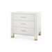 Camden 3-Drawer Side Table, Sand White