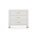 Camden 3-Drawer Side Table, Sand White