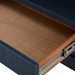 Florence 2-Drawer Side Table, Selvage Blue