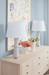 Clarissa Lamp Without Shade, Antique White