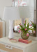 Clarissa Lamp Without Shade, Antique White