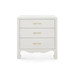 Gianna 3-Drawer Side Table, Sand White