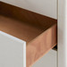 Gianna 3-Drawer Side Table, Sand White