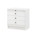 Sienna 3-Drawer Side Table, Glazed Whisper White