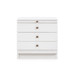 Sienna 3-Drawer Side Table, Glazed Whisper White
