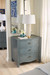 Sara 3-Drawer Side Table, Foggy Horizon