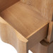 Vanessa Small 3-Drawer Side Table, Almond