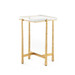Genesis Accent Table, Gold Leaf