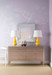 Morris Extra Large 6-Drawer, Taupe Gray and Nickel