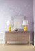 Morris Extra Large 6-Drawer, Taupe Gray and Nickel