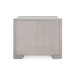Blake 3-Drawer Side Table, Taupe Gray