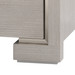 Blake 3-Drawer Side Table, Taupe Gray