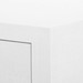 Claudette 1-Drawer Side Table, Cream, Nickel