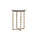 Kyra Accent Table, Antique Brass