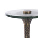 Archer Accent Table, Antique Brass