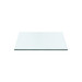 Claudette 1-Drawer Side Table Glass Top, Clear