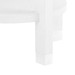 Claudette 1-Drawer Round Side Table, Cream, Nickel