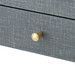 Claudette Desk, Washed Winter Gray, Brass
