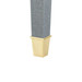 Claudette Desk, Washed Winter Gray, Brass