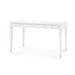 Claudette Desk, Cream, Brass