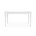 Claudette Desk, Cream, Brass