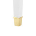 Claudette Desk, Cream, Brass