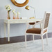 Claudette Desk, Cream, Brass