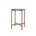Gideon Large Accent Table, Antique Brass