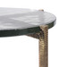 Gideon Large Accent Table, Antique Brass