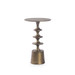 Harmon Small Accent Table, Antique Brass
