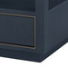 Carmen 2-Drawer Side Table, Blue Steel
