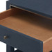 Carmen 2-Drawer Side Table, Blue Steel