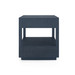 Carmen 2-Drawer Side Table, Blue Steel