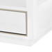 Carmen 2-Drawer Side Table, Chiffon White