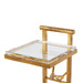 Lucia Accent Table, Gold Leaf