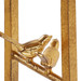 Lucia Accent Table, Gold Leaf