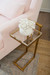 Lucia Accent Table, Gold Leaf
