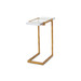 Hudson Accent Table, Gold Leaf